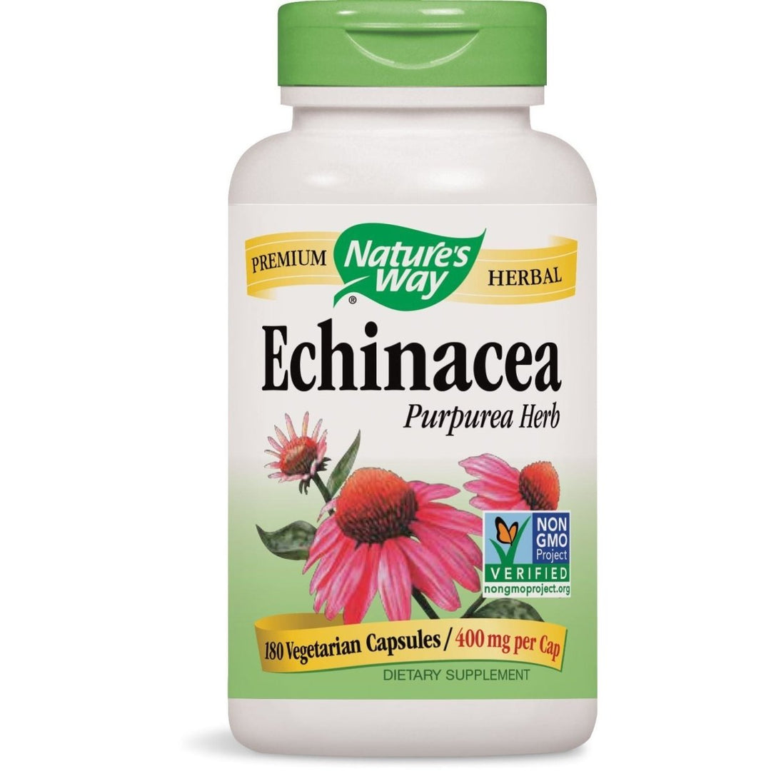 Nature's Way Echinacea Herb Capsules, 180 Count - The Oasis of Health