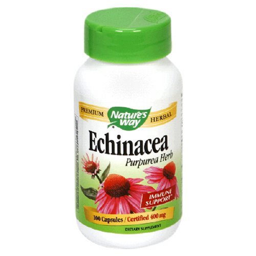 Nature's Way Echinacea Purpurea Herb, 400mg - 100 Capsules - The Oasis of Health