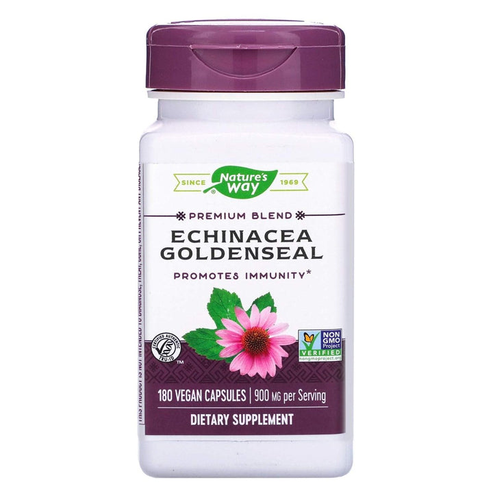 Nature's Way - Echinacea/Goldenseal, 450 mg, 180 capsules - The Oasis of Health