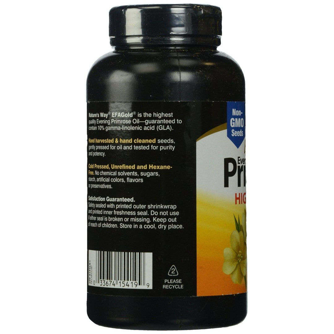 Nature's Way Evening Primrose - EFA Gold Cold Pressed Oil 1300mg - 120 Softgels - The Oasis of Health