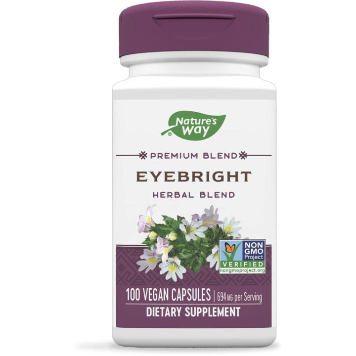 Nature's Way Eyebright Blend, Herbal Blend, Non - GMO Project Verified, Gluten - Free, Vegan, 100 Capsules - The Oasis of Health