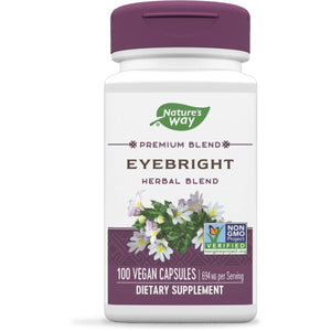 Nature's Way Eyebright Blend, Herbal Blend, Non - GMO Project Verified, Gluten - Free, Vegan, 100 Capsules - The Oasis of Health