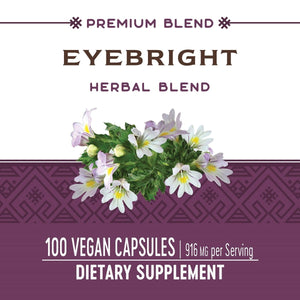 Nature's Way Eyebright Blend, Herbal Blend, Non - GMO Project Verified, Gluten - Free, Vegan, 100 Capsules - The Oasis of Health