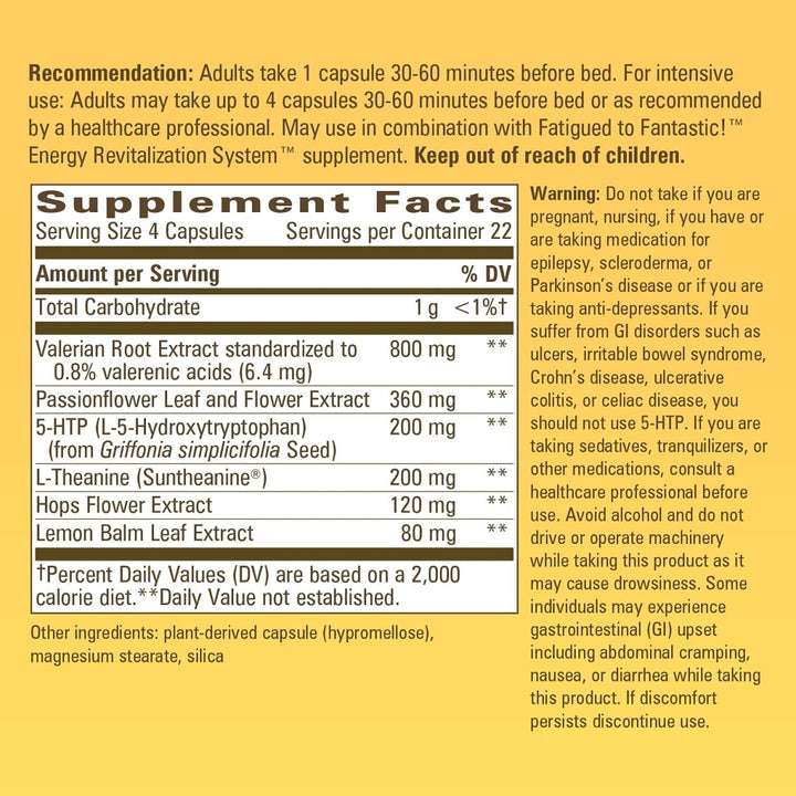 Nature's Way Fatigued to Fantastic! Revitalizing Sleep Formula - 90 Capsules - The Oasis of Health