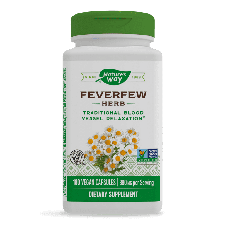 Nature's Way Feverfew 180 Vcaps - 2 Pack - The Oasis of Health