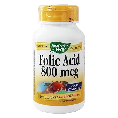 Nature's Way Folic Acid 800mcg 100 Capsules (Pack of 2) - The Oasis of Health