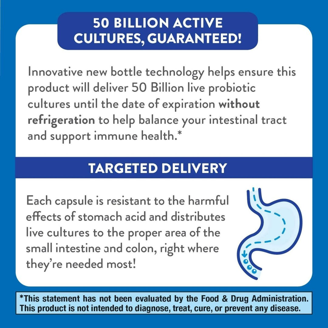 Nature's Way Fortify 50 Billion Daily Probiotic Adults 50+ 30 Capsules - The Oasis of Health