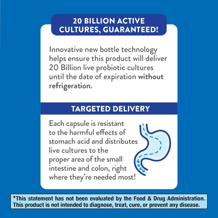 Nature's Way Fortify Daily Probiotic and Enzymes, Digestive Health Complete Targeted Care for Men and Women*, 30 Vegan Capsules - The Oasis of Health