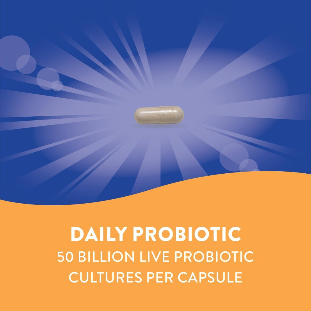 Nature's Way Fortify Optima 50 Billion Daily Probiotic, 50 Billion Live Cultures, 6 Probiotic Strains, Supports Digestive and Immune Health, 30 Capsules - The Oasis of Health