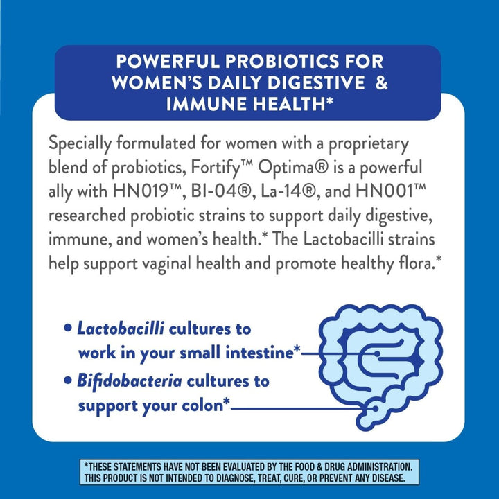 Nature?s Way Fortify Optima Women?s Daily Probiotic, 90 Billion, 15 Strains, Prebiotic, 30 Capsules - The Oasis of Health
