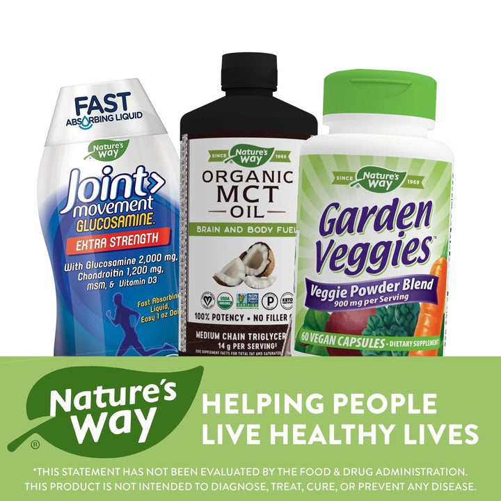 Nature's Way Garden Veggies - Nutrient - Rich Veggie Blend in Convenient Capsules - 60 Count - The Oasis of Health