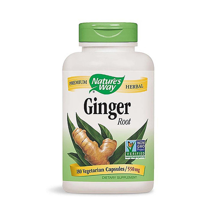 Nature's Way Ginger Root, 550 Milligrams, 180 Capsules - The Oasis of Health