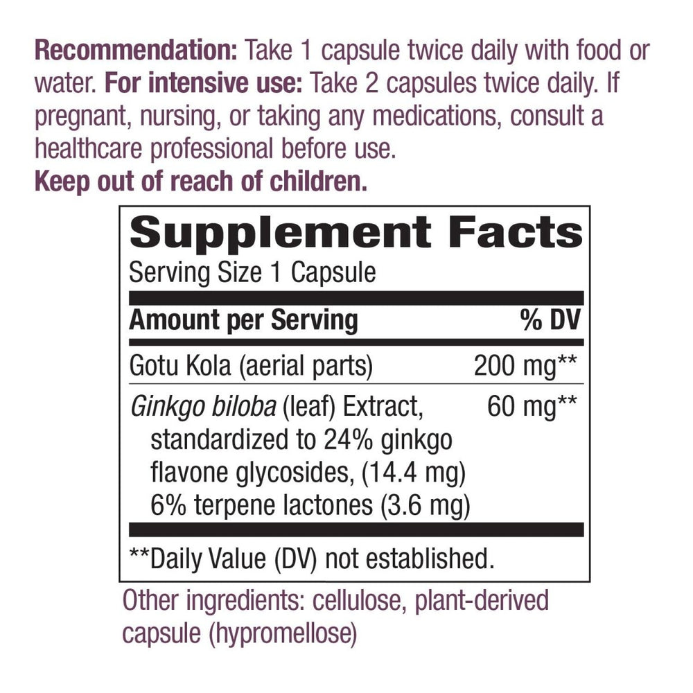 Nature's Way Ginkgo Extract 120 Vcaps - The Oasis of Health