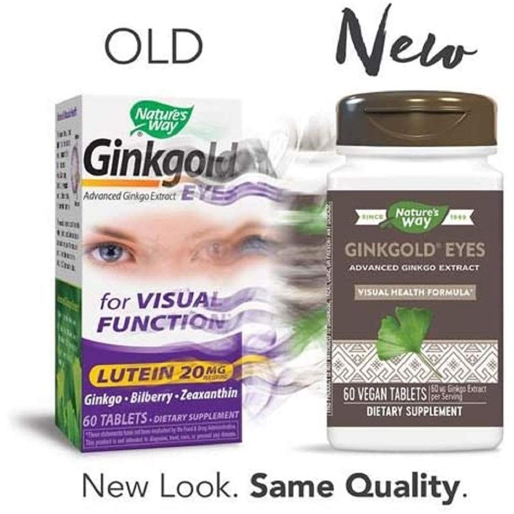 NATURE'S WAY GINKGOLD EYES 60 TAB - The Oasis of Health