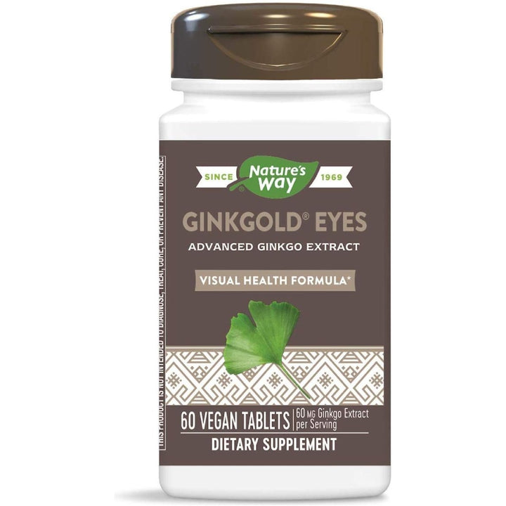 Nature's Way, Ginkgold Eyes, 60 Vegan Tablets (Pack of 4) - The Oasis of Health