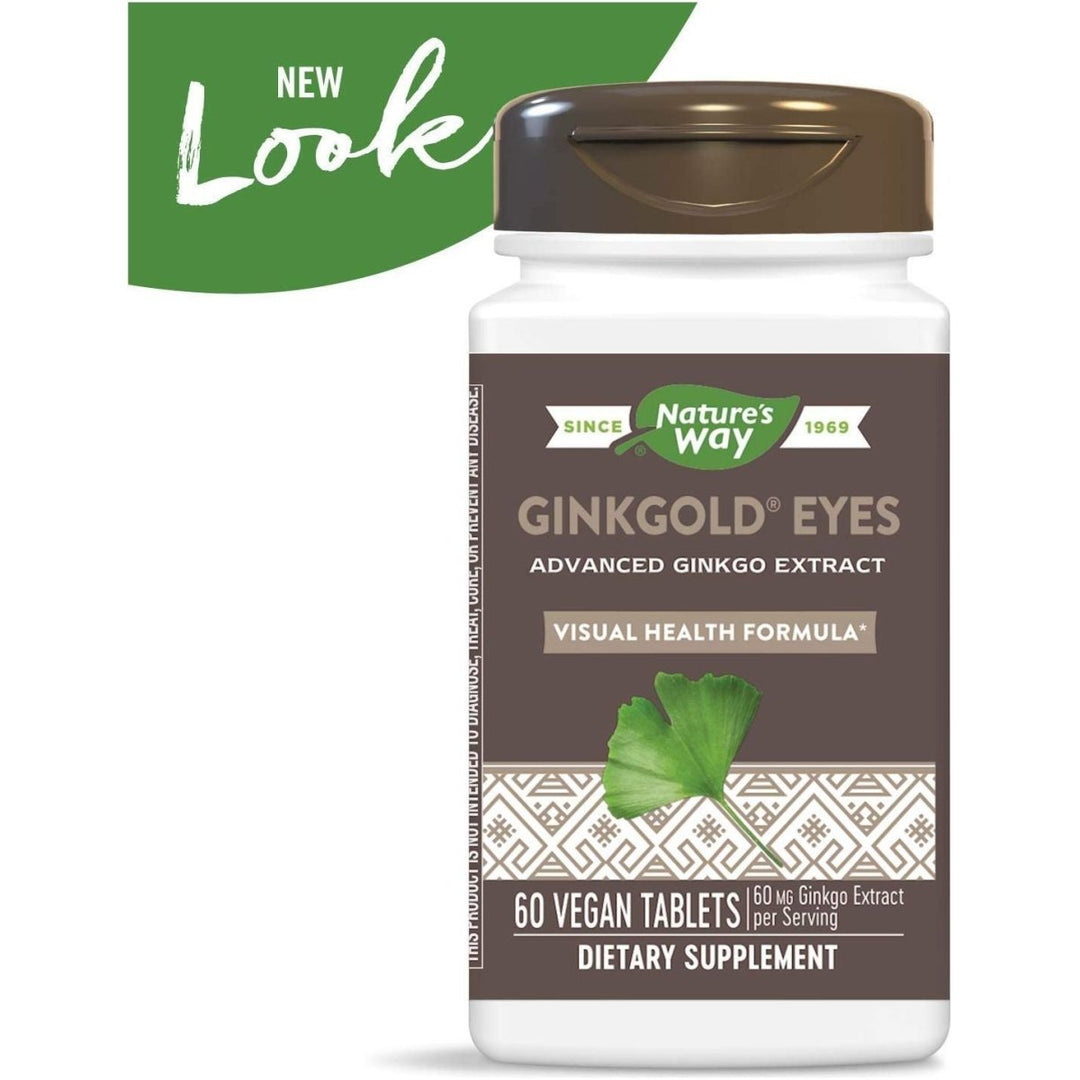 Nature's Way, Ginkgold Eyes, 60 Vegan Tablets (Pack of 4) - The Oasis of Health