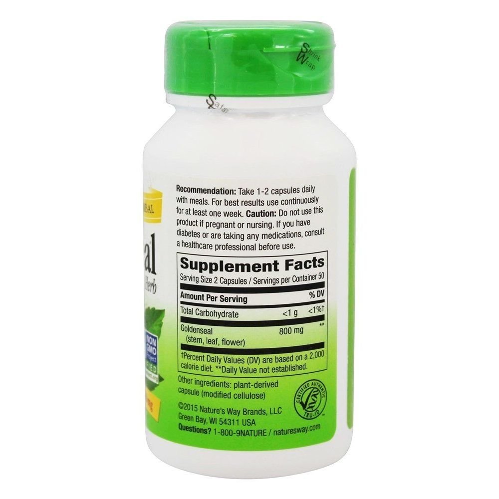 Nature's Way, Goldenseal Herb, 100 Capsules - The Oasis of Health