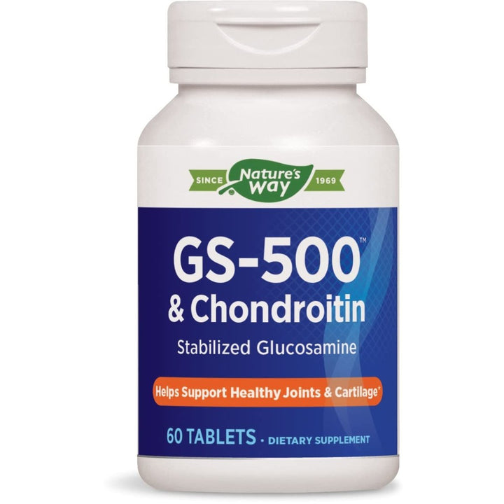 Nature's Way GS - 500 & Chondroitin - Stabilized Glucosamine for Healthy Joint Cartilage - 60 Tablets - The Oasis of Health