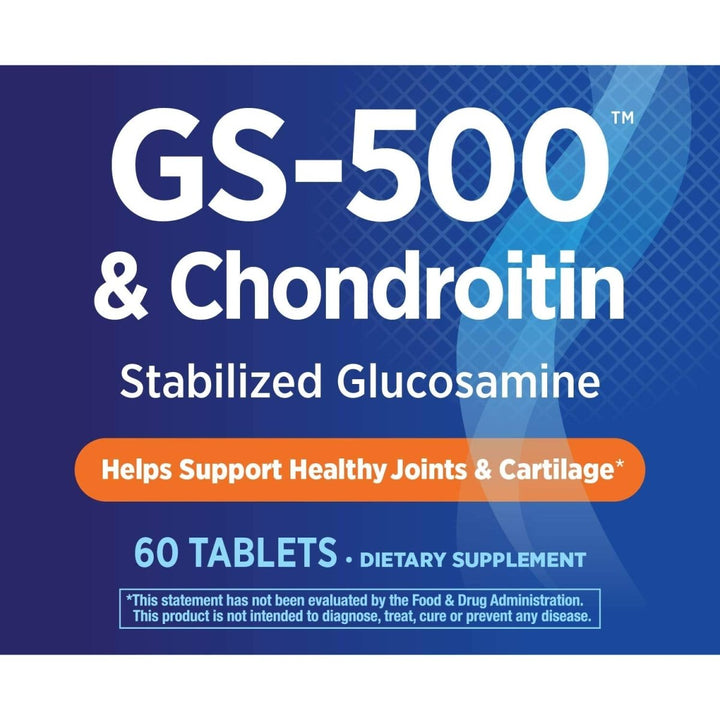 Nature's Way GS - 500 & Chondroitin - Stabilized Glucosamine for Healthy Joint Cartilage - 60 Tablets - The Oasis of Health
