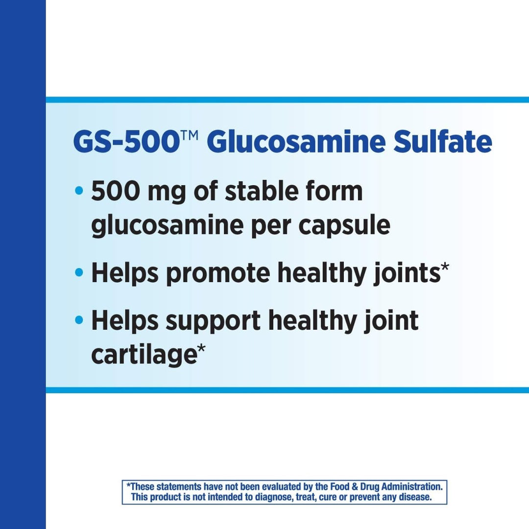 Nature's Way GS - 500 Glucosamine Sulfate, 120 Capsules - The Oasis of Health