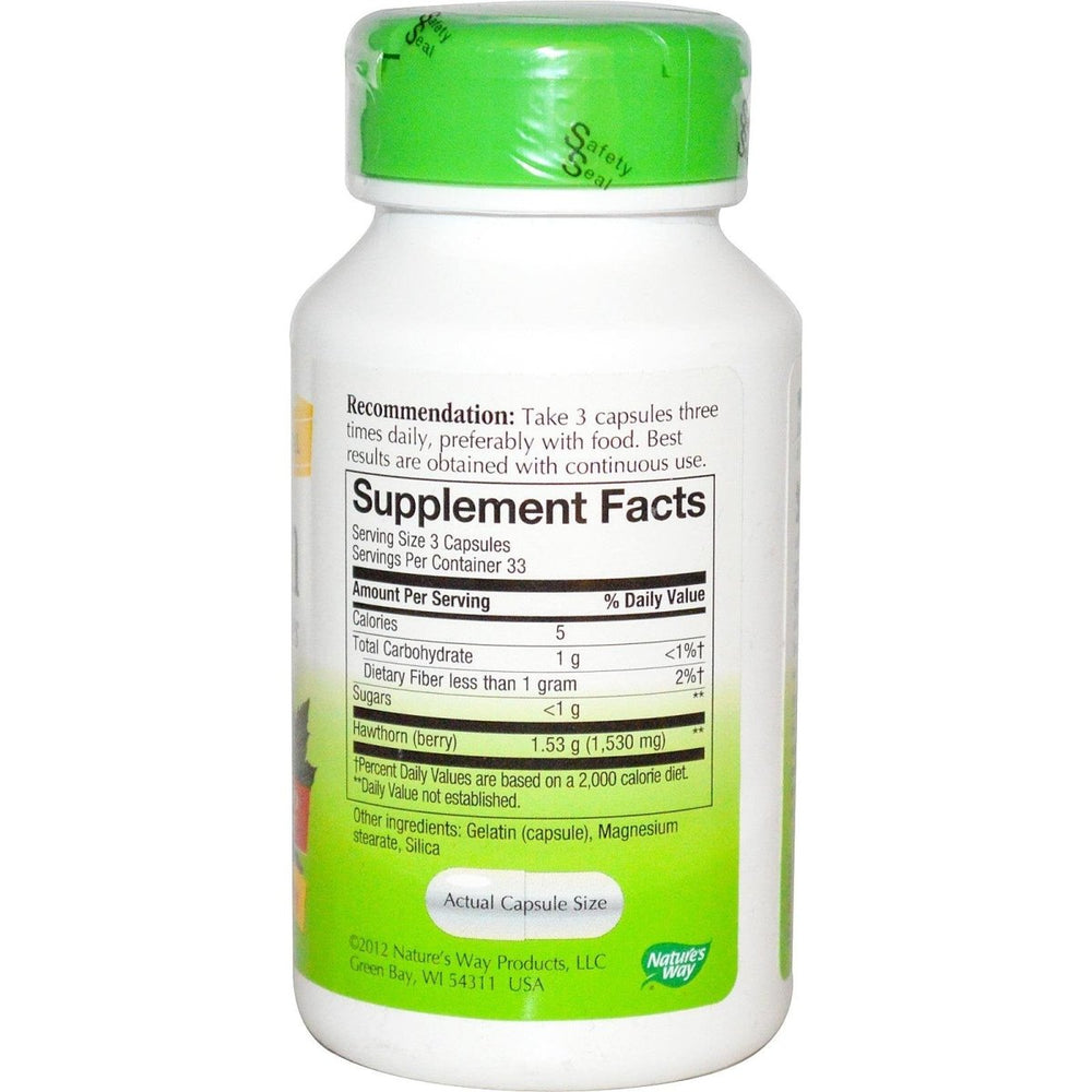 NATURE'S WAY HAWTHORN BERRIES, 100 CAP - The Oasis of Health