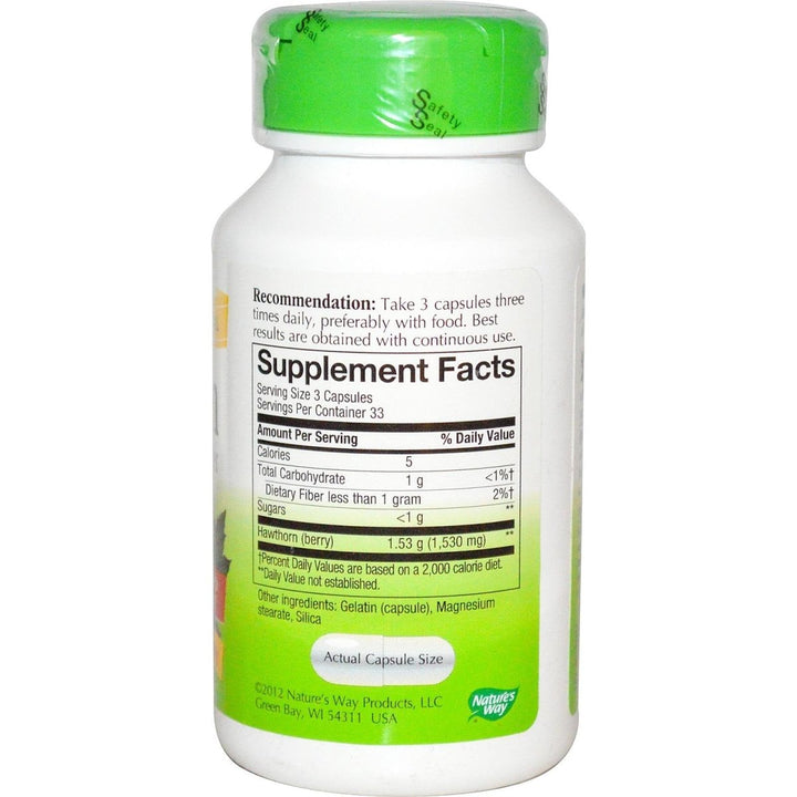NATURE'S WAY HAWTHORN BERRIES, 100 CAP - The Oasis of Health