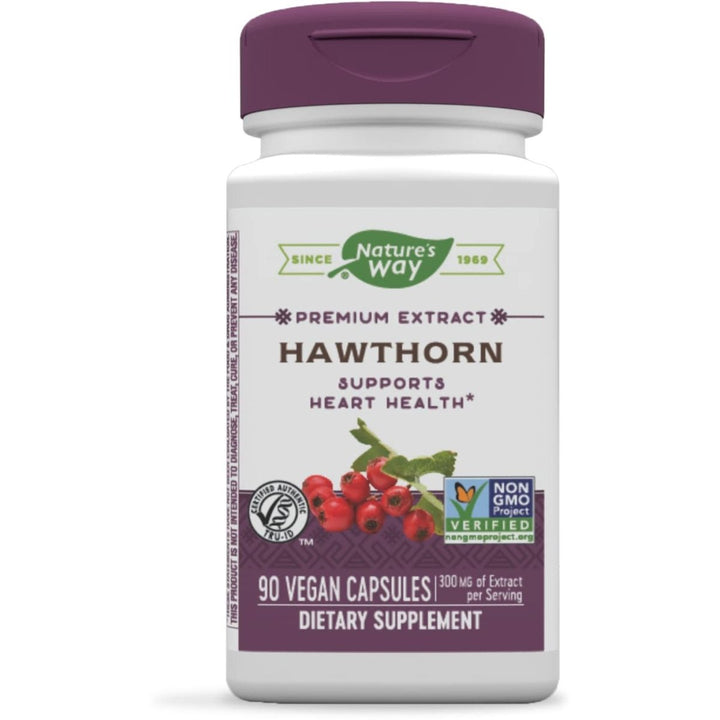 Nature's Way Hawthorn Capsules - 300mg Extract, 90 Vcaps - The Oasis of Health