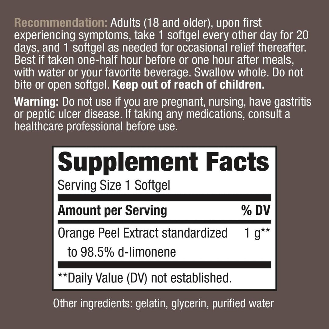 Nature's Way Heartburn Free, Lasting Relief, 10 Softgels - The Oasis of Health