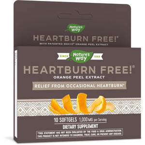 Nature's Way Heartburn Free, Lasting Relief, 10 Softgels - The Oasis of Health