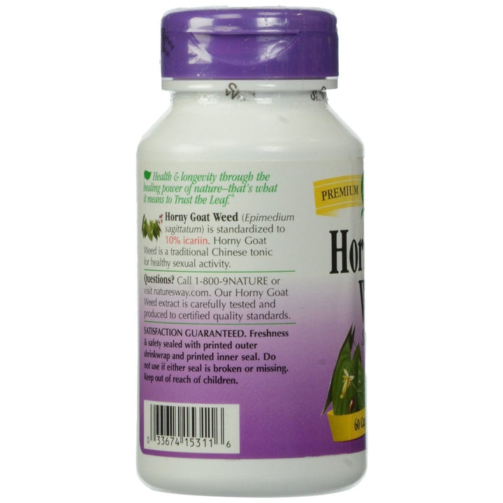 Nature's Way Horny Goat Weed Capsules, 60 Count - The Oasis of Health