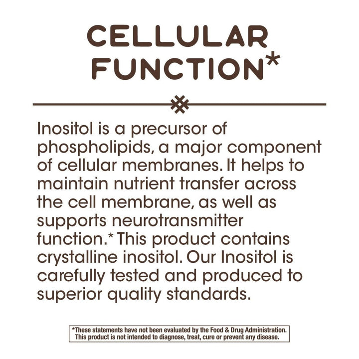 Nature's Way Inositol, 500 mg per serving, 100 Capsules - The Oasis of Health