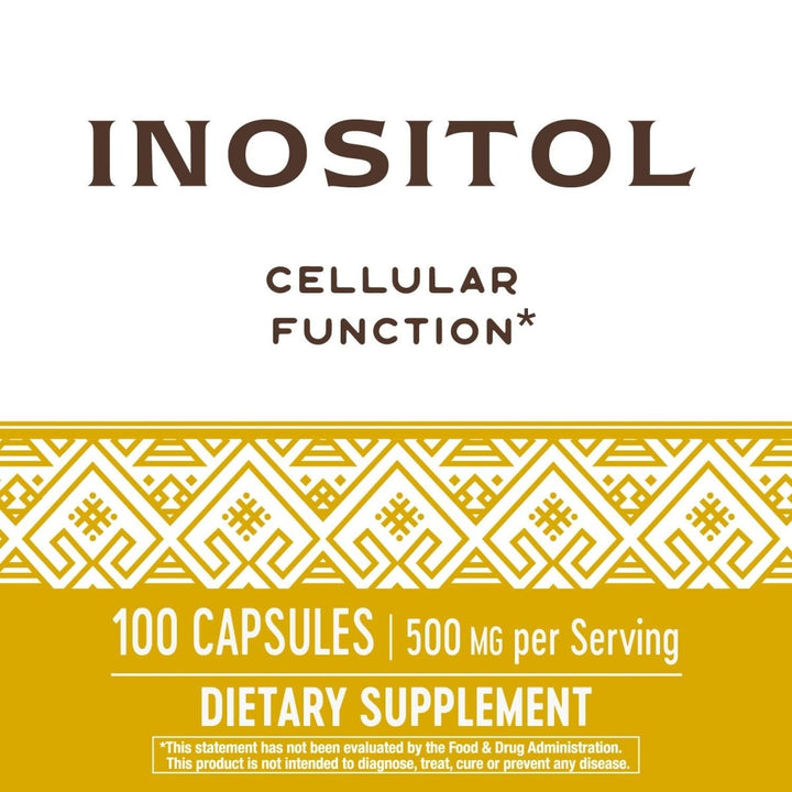 Nature's Way Inositol, 500 mg per serving, 100 Capsules - The Oasis of Health