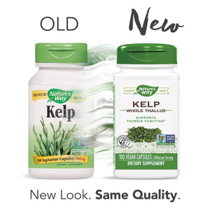 Nature's Way Kelp; 600 mg Non - GMO Project Verified Gluten Free Vegetarian; 100 Count - The Oasis of Health