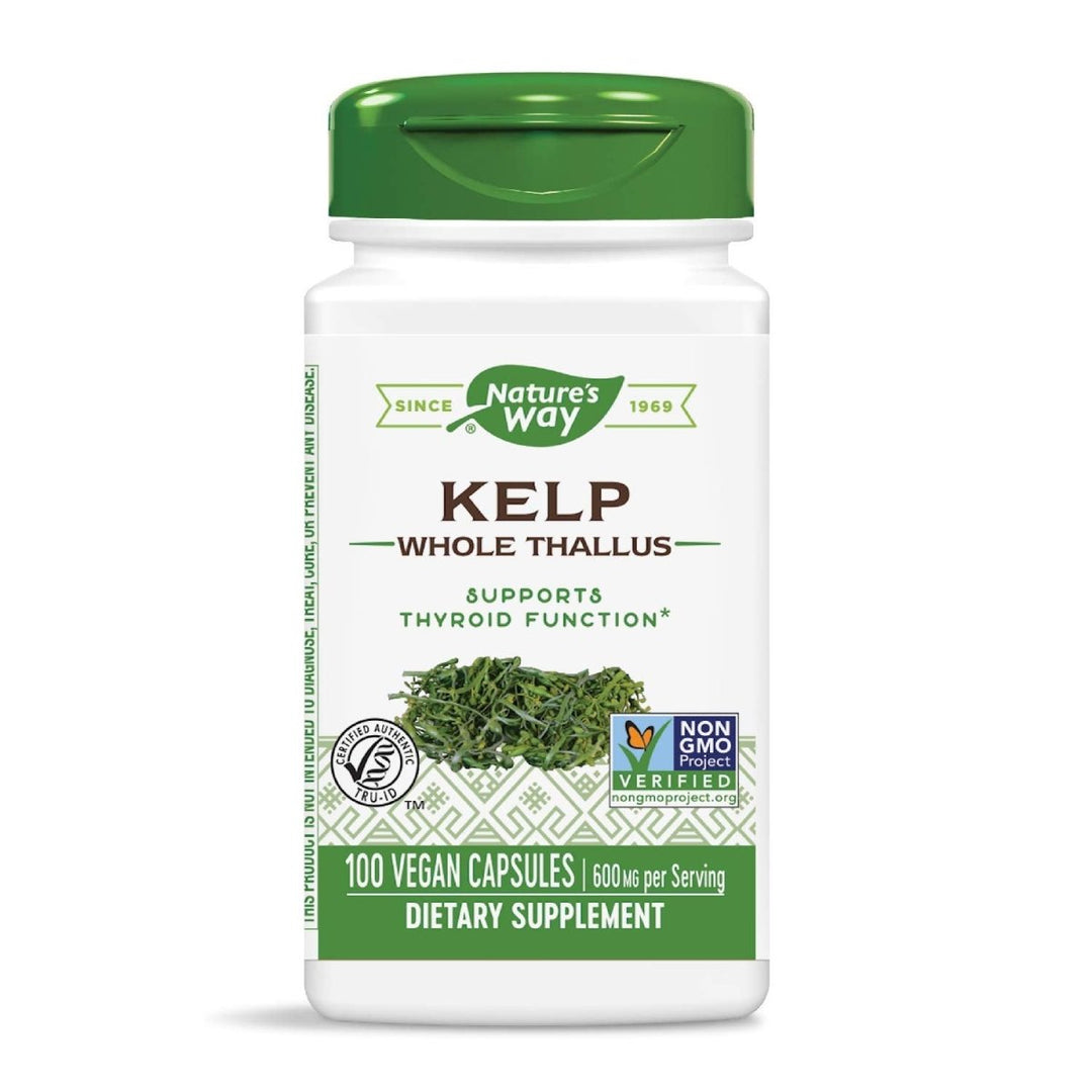 Nature's Way Kelp; 600 mg Non - GMO Project Verified Gluten Free Vegetarian; 100 Count - The Oasis of Health