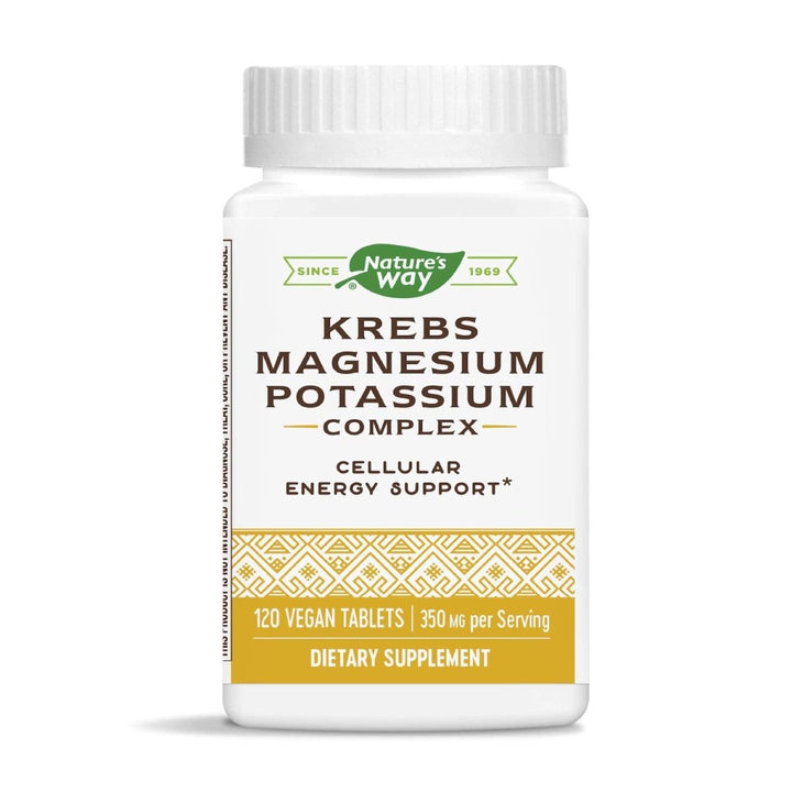Nature's Way Krebs Magnesium Potassium Complex 345 mg per serving Cellular Energy Support* 120 Tablets - The Oasis of Health