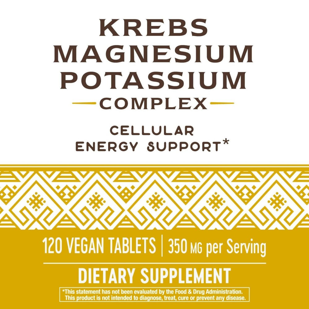 Nature's Way Krebs Magnesium Potassium Complex 345 mg per serving Cellular Energy Support* 120 Tablets - The Oasis of Health