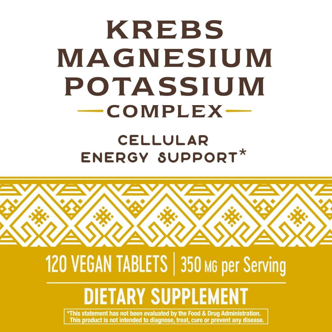 Nature's Way Krebs Magnesium Potassium Complex 345 mg per serving Cellular Energy Support* 120 Tablets - The Oasis of Health