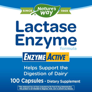 Nature's Way Lactase Enzyme Formula - 100 Capsules - The Oasis of Health