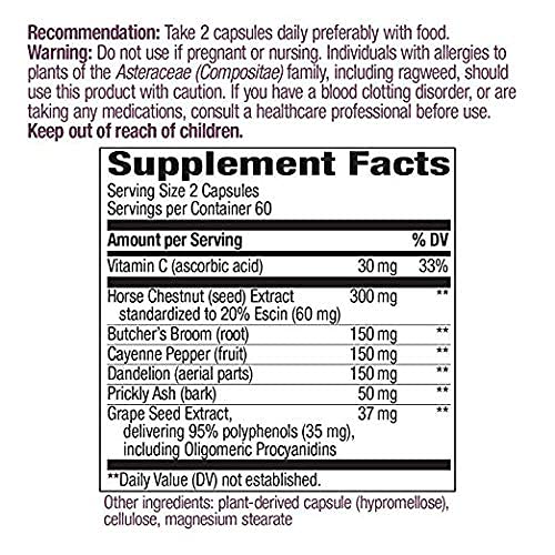 Nature's Way Leg Veins 120 Caps - The Oasis of Health