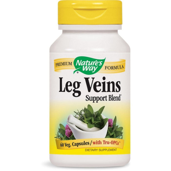 Nature's Way Leg Veins Support Blend*; with 6 - Herb Blend; Vegan; 60 Vegan Capsules (Pack of 3) - The Oasis of Health
