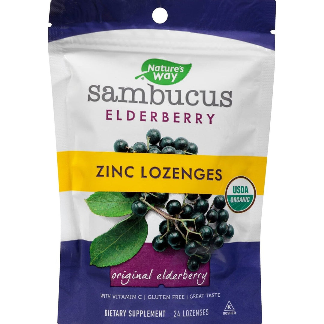 Nature's Way Lozenge - Organic - Elderberr Zinc - 24 Count - The Oasis of Health