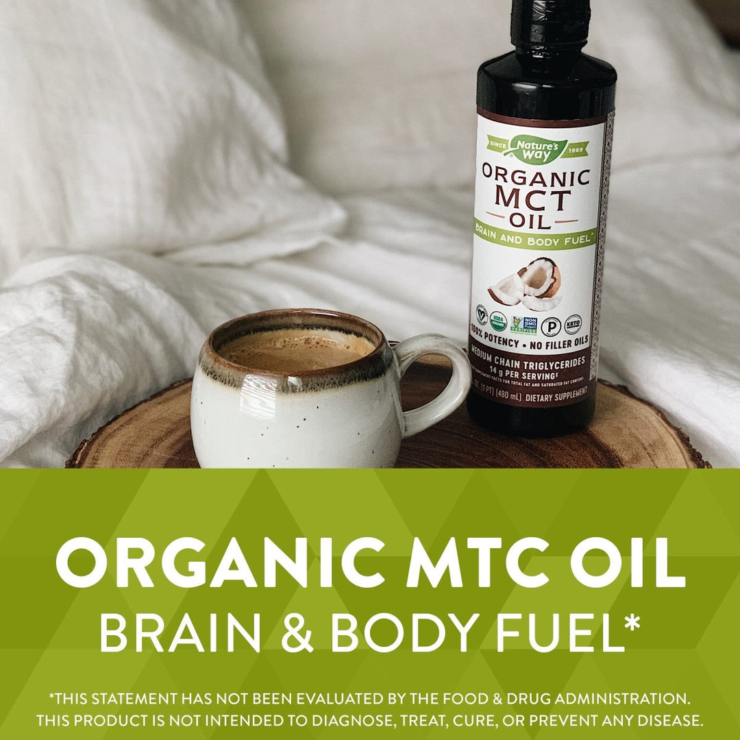 Nature's Way MCT Oil - Brain and Body Fuel from Coconuts* 16 oz - The Oasis of Health