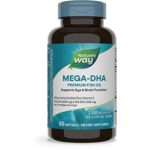 Nature's Way Mega - DHA 60 Softgels - 2 Pack - The Oasis of Health