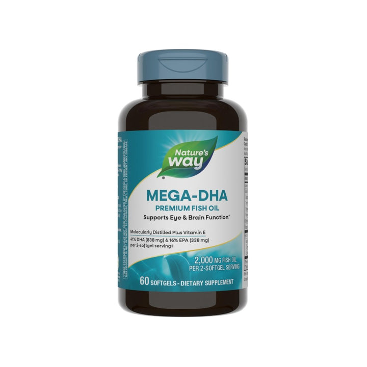Nature's Way Mega - DHA 60 Softgels - 2 Pack - The Oasis of Health