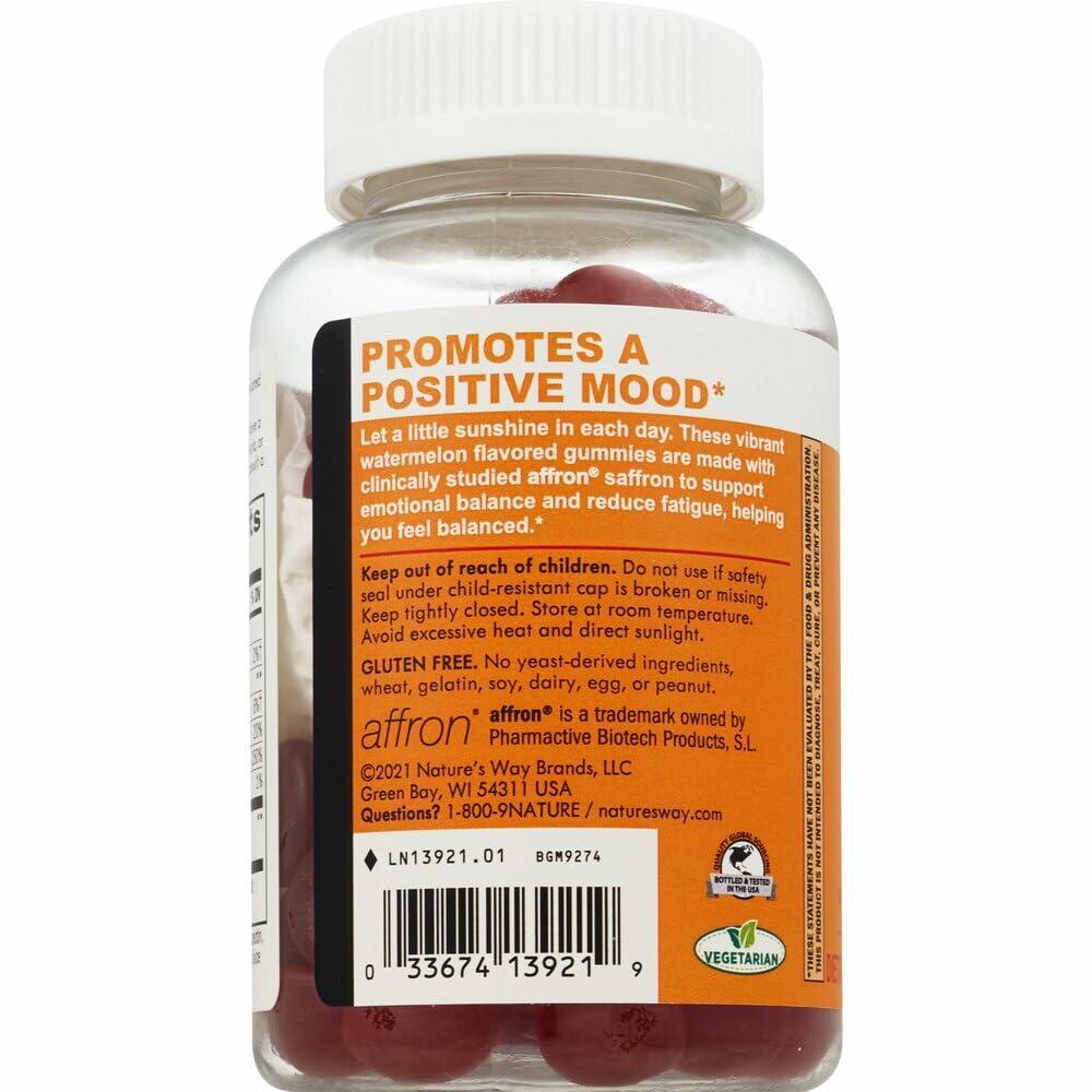 Nature's Way Mood Lift 3in1 Support Gummies - 60 Count - Watermelon Flavor - The Oasis of Health