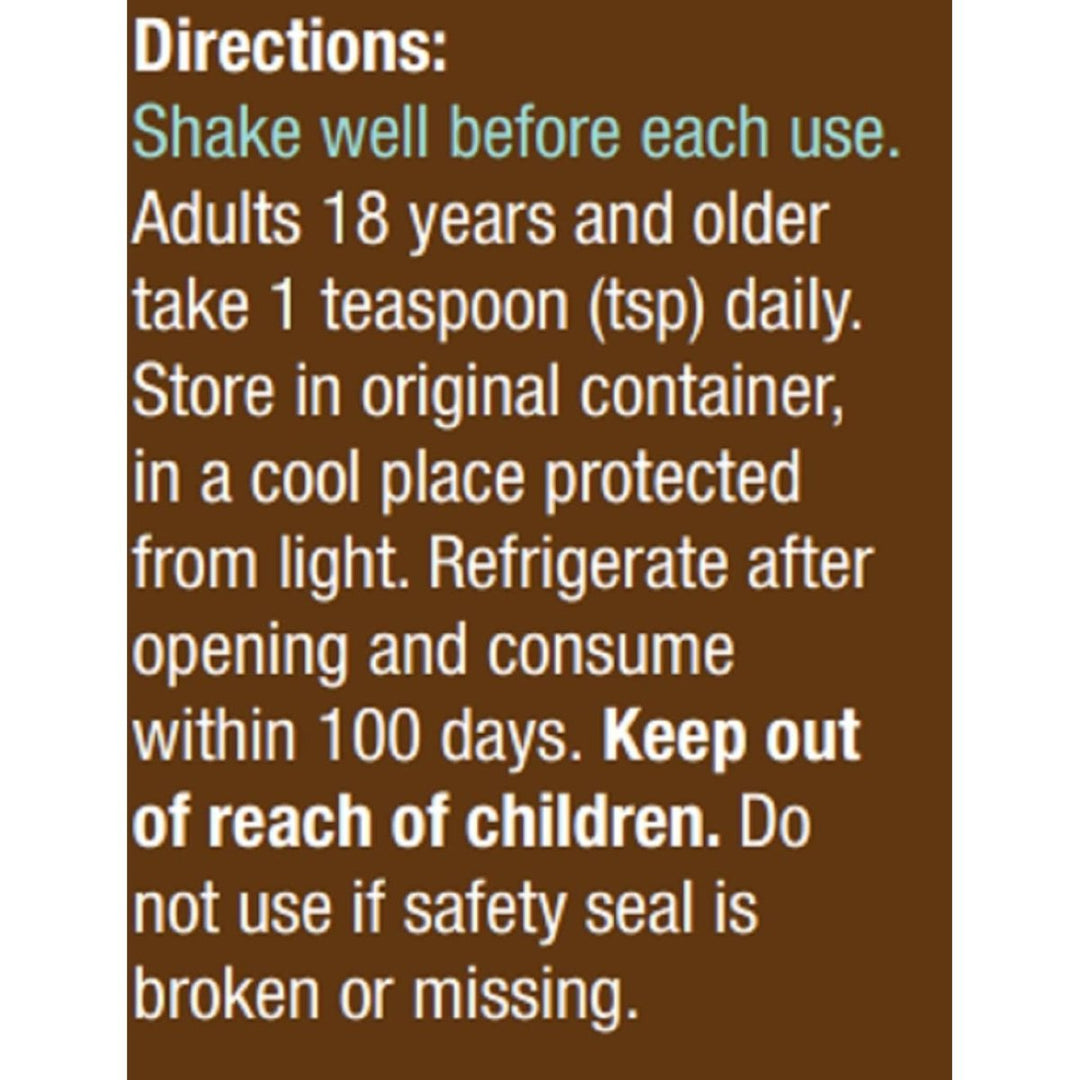 Nature's Way NutraVege Plant Based Omega - 3 Extra Strength**, Eye, Heart, and Brain Health*, Cranberry - Orange Flavored Liquid, 6.8 oz - The Oasis of Health