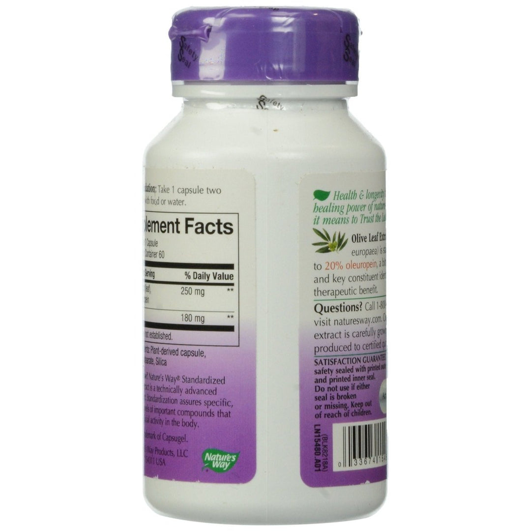 Nature's Way Olive Leaf 20% Oleuropein - 60 Vcaps - The Oasis of Health