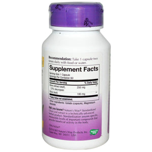 NATURE'S WAY OLIVE LEAF EXTRACT, 60 CAP - The Oasis of Health