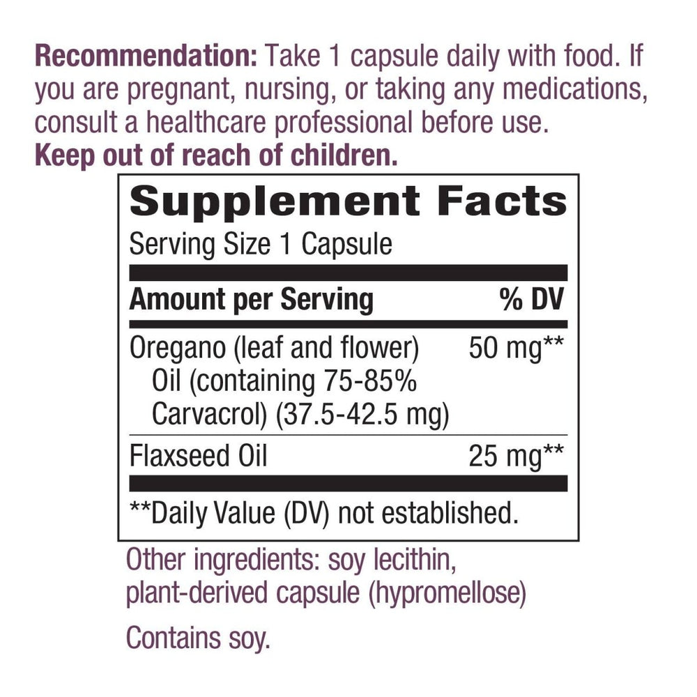 Nature's Way Oregano Oil 60 Vcaps - The Oasis of Health