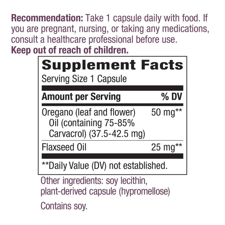 Nature's Way Oregano Oil 60 Vcaps - The Oasis of Health